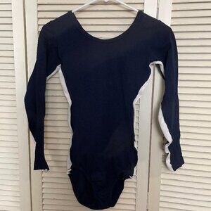 Vintage 70's Danskin Leotard Long Sleeves Nylon